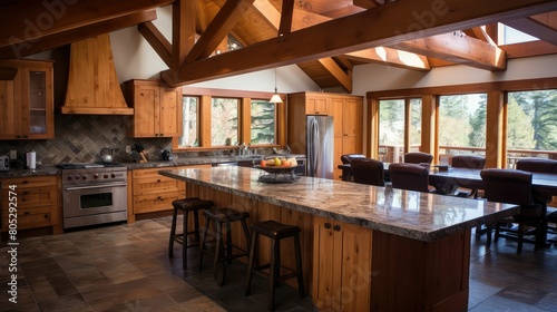 modern remodel timber frame