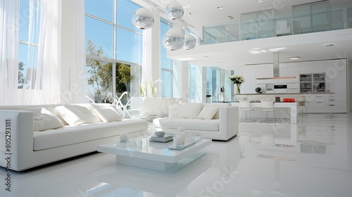 open white interior home
