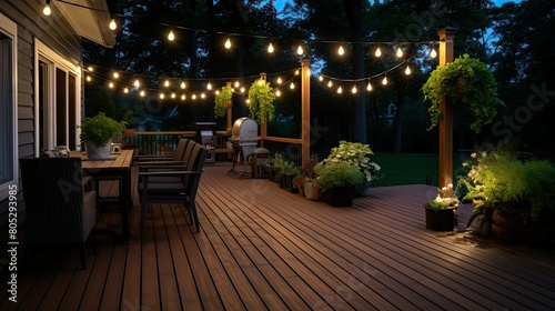 backyard string of edison lights