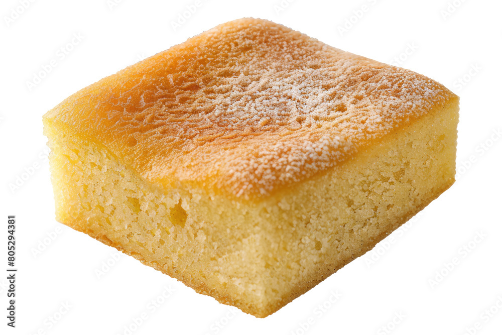 Semolina cake creation isolated on transparent background Semolina cake creation isolated on transparent background