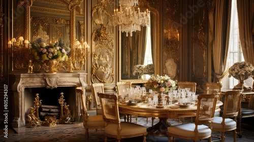 glamorous interior design gold