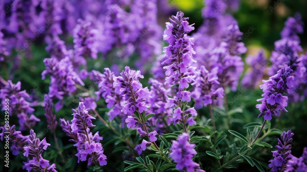 garden spring purple flowers