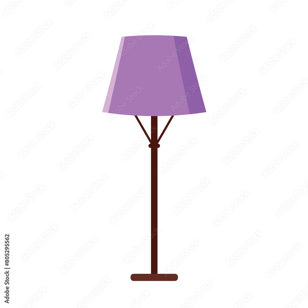 Modern floor lamp on a bright background. Floor lamp icon. Vector illustration. Modern floor lamp on a bright background. Floor lamp icon. Vector illustration.