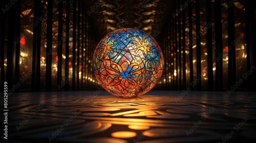 Fototapeta premium glow sphere of light