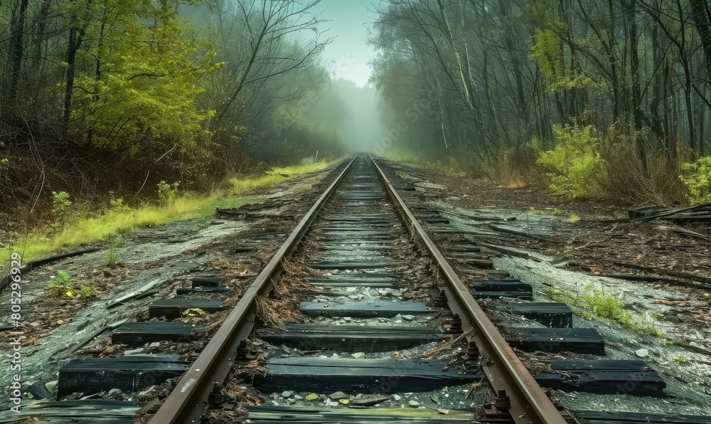 Forgotten Trails: Exploring Abandoned Railroad Tracks in the Heart of the Forest
