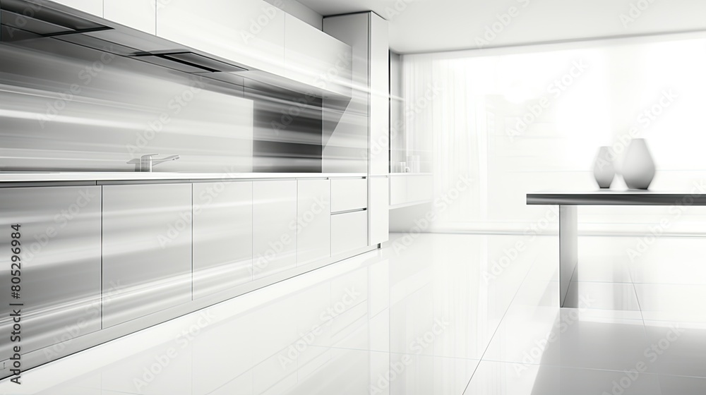 Fototapeta premium minimalist blurred interior rooms