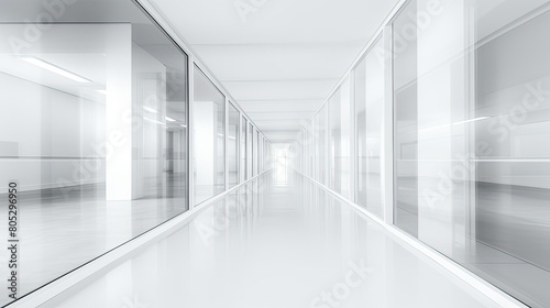 corridor blurred hallway interior