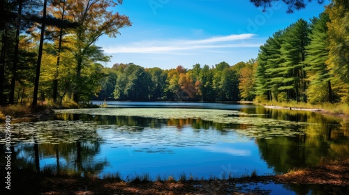 sky blue water circle
