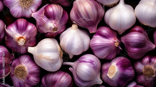 hues background garlic fresh