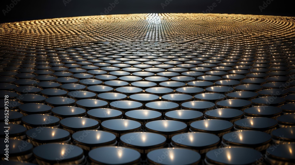 Naklejka premium circles circular technology pattern