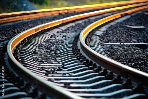 Following the Curve: Aesthetic Appeal of Meandering Railroad Tracks
