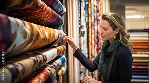 showroom interior designer at work photo