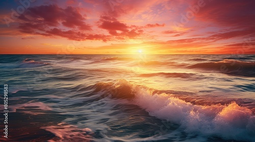 vibrant waves sun