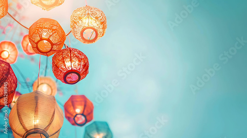 Mid Autumn Festival and vesak festival . (Vesak Lighting Nest)