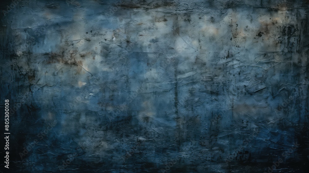 cracked dark blue grunge background