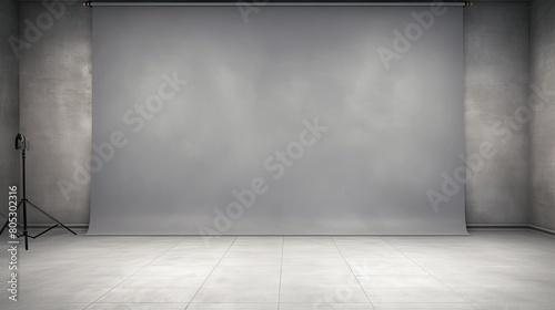 elegant gray studio background wall © vectorwin