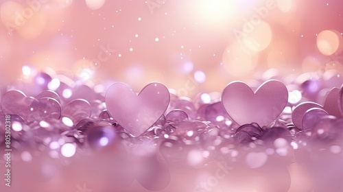 he pink purple heart background