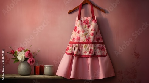 cozy pink apron
