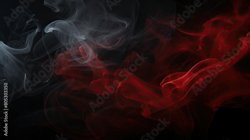 smoke red black and grey background