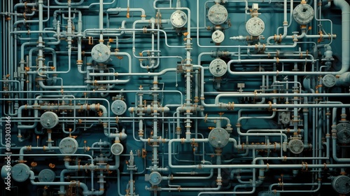 pipes oil refinery texas © vectorwin