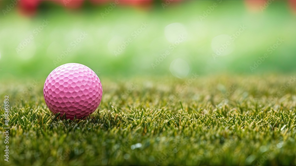 Naklejka premium color golf pink