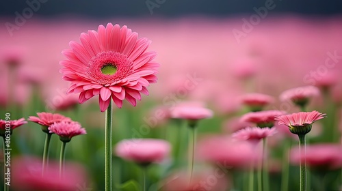 vibrant pink gerber daisy