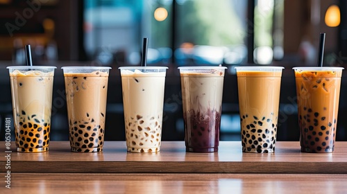 counter brown sugar boba photo