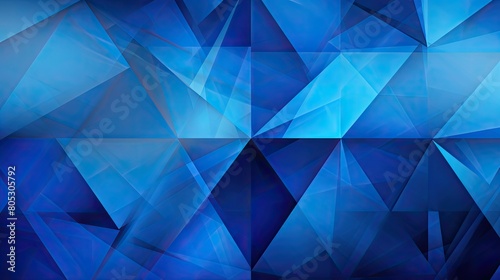 vibrant blue triangle abstract background