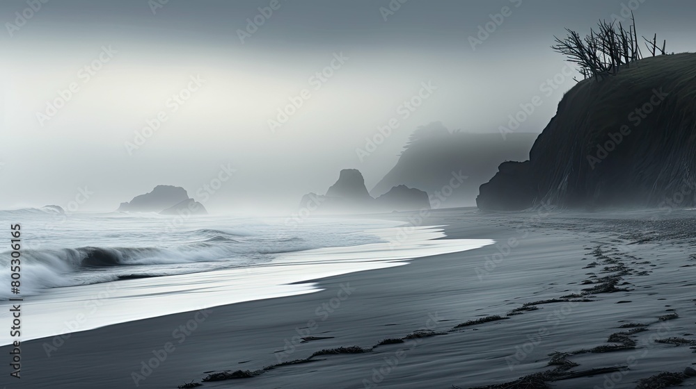 beach gray light