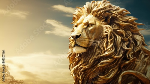 mane golden lion photo
