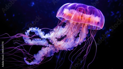 jellyfish ultra violet light © vectorwin
