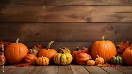 table thanksgiving pumpkin background