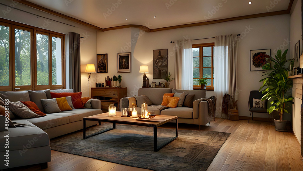 Fototapeta premium modern living room