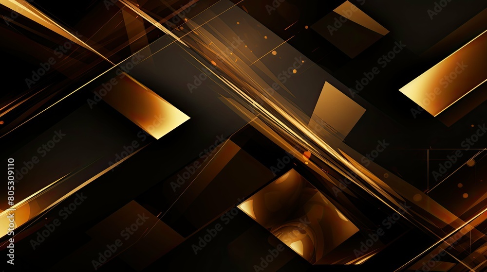 digital brown and gold abstract background