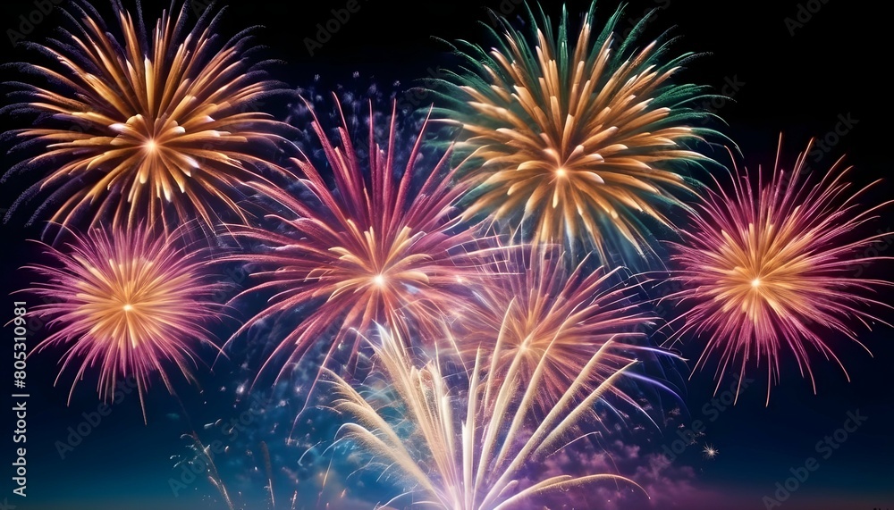 fireworks exploding overhead in a dazzling display upscaled 10