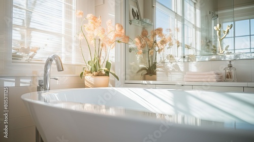 bathtub blurred interior remodel