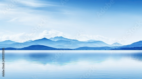 serene blurred background blue