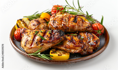 BBQ Bonanza: Grilled Chicken and Spiced Vegetables
