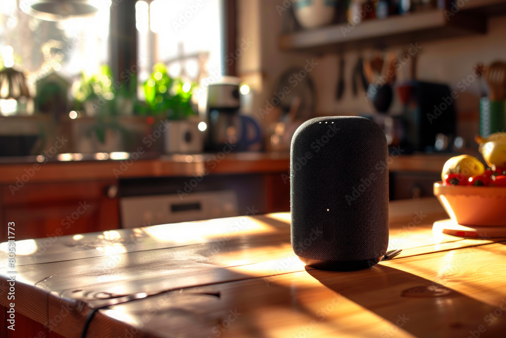 Smart speaker in the interior. Always on trend Smart speaker in the interior. Always on trend
