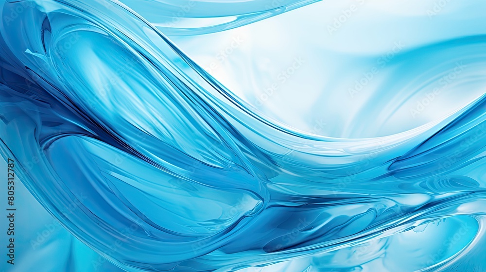 Fototapeta premium intricate blue paint swirl