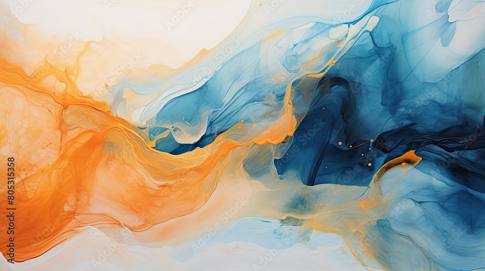 Fototapeta premium colors orange and blue abstract