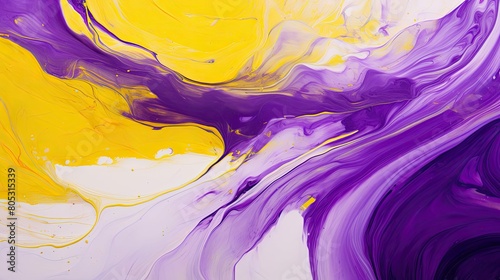 colors purple and yellow abstract