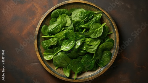 vibrant texture spinach green