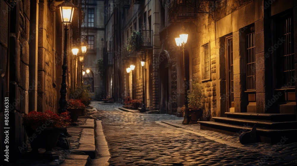 Obraz premium city lighting the way