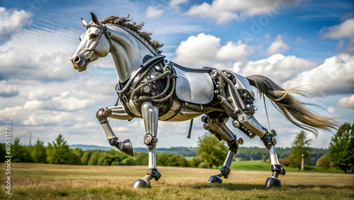 The invention turned into a robot horse
