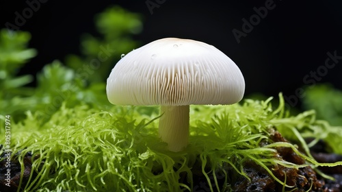 organic button champignon mushroom