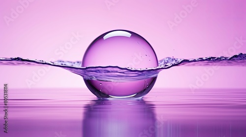 illusion purple sphere photo