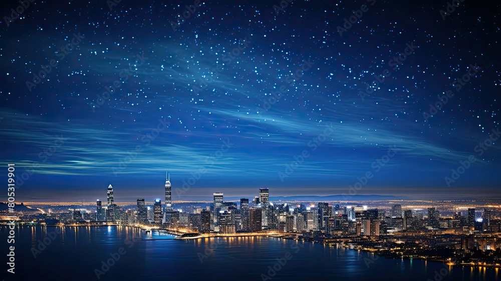 sky trail of stars