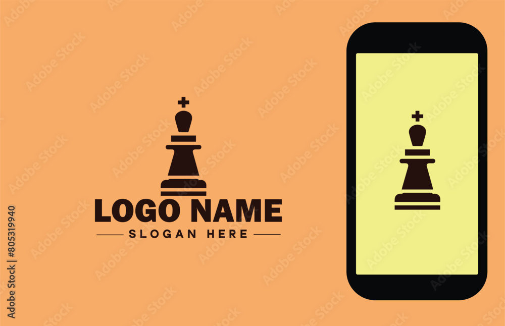 chess icon Checkmate Board game Strategic game flat logo sign symbol editable vector chess icon Checkmate Board game Strategic game flat logo sign symbol editable vector