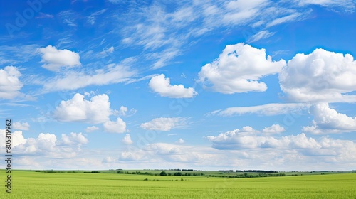 Fototapeta Naklejka Na Ścianę i Meble -  peaceful blue sky clouds vertical